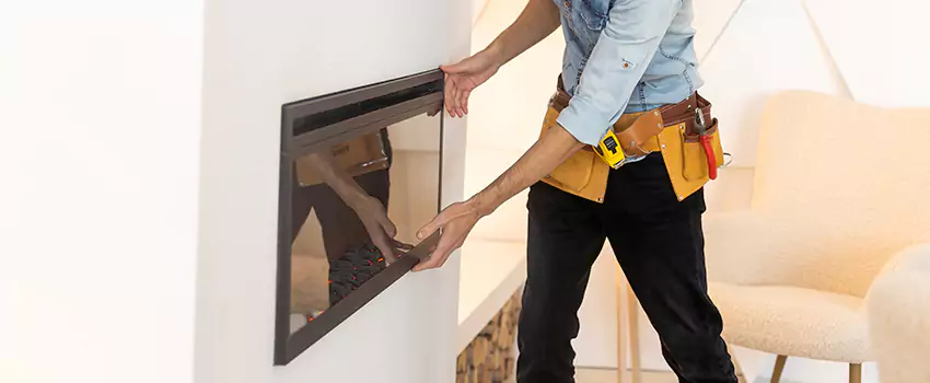 Metal Fireplace Installation in Carrollton, Texas