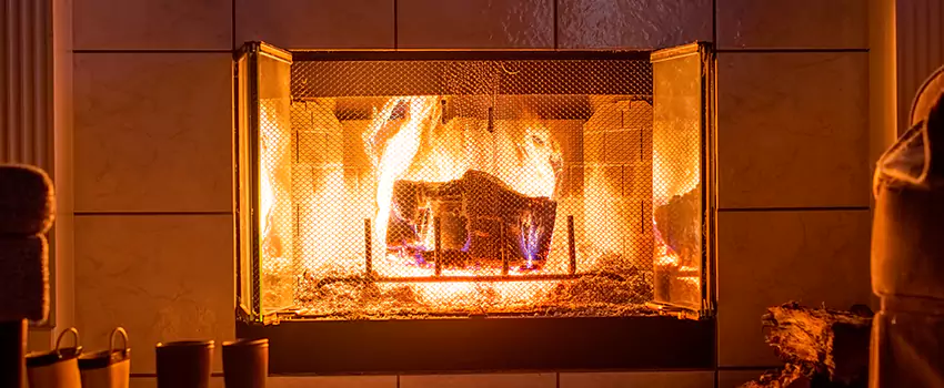 Mendota Hearth Landscape Fireplace Installation in Carrollton, Texas