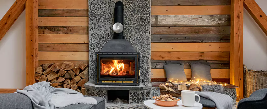 Thelin Hearth Products Direct Vent Gas Stove Fireplace Inspection in Carrollton, Texas